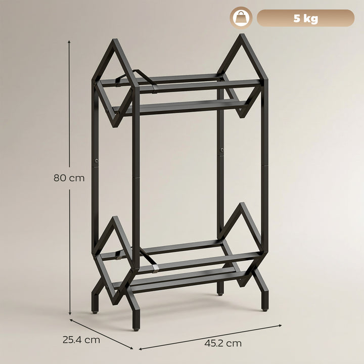 50 CD Storage Rack, 2-Tier Metal CD Storage Unit, Free Standing, Easy 