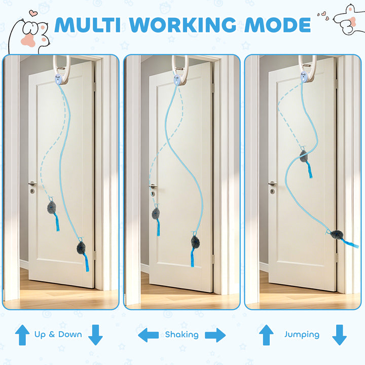 Interactive Cat Toys for Indoor Kittens &amp; Adult USB Rechargeable Door 