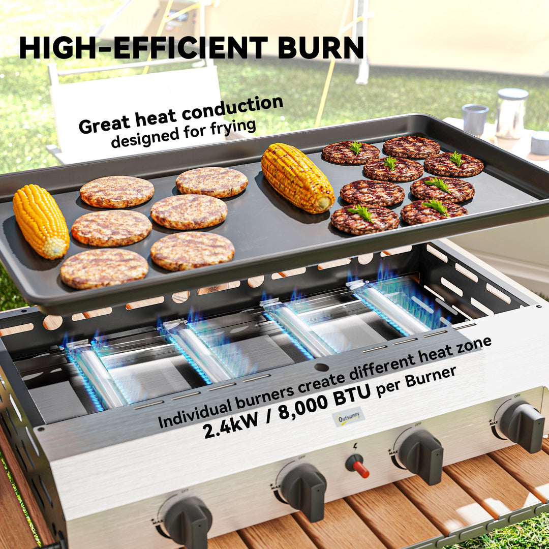 Four Burner Portable Gas Grill