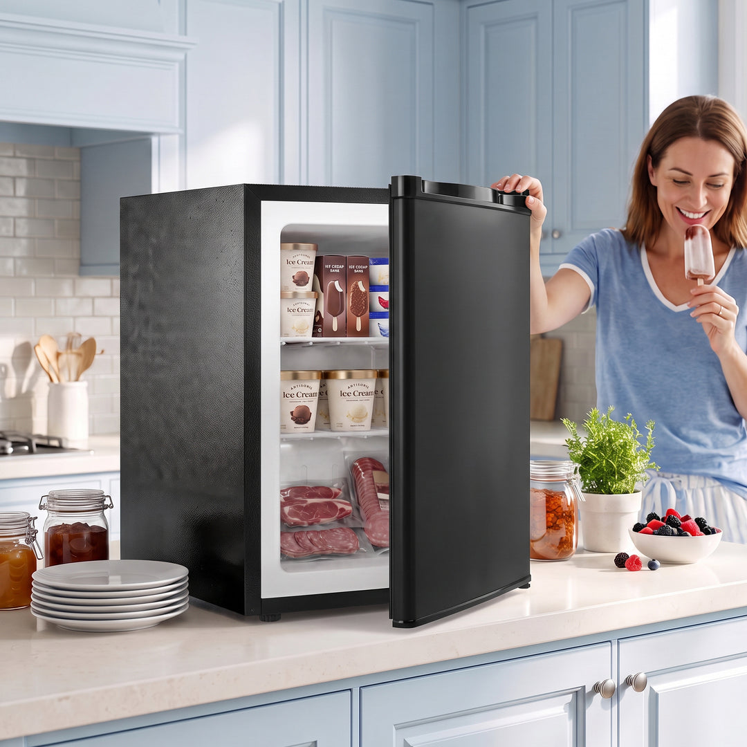 60L Tabletop Mini Freezer, Countertop Small Freezer with Reversible - view 2