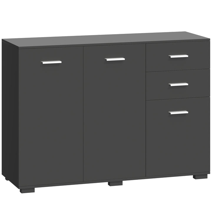 Sideboard, Modern Storage Cabinet with 2 Drawers, 3 Doors and Adjustab