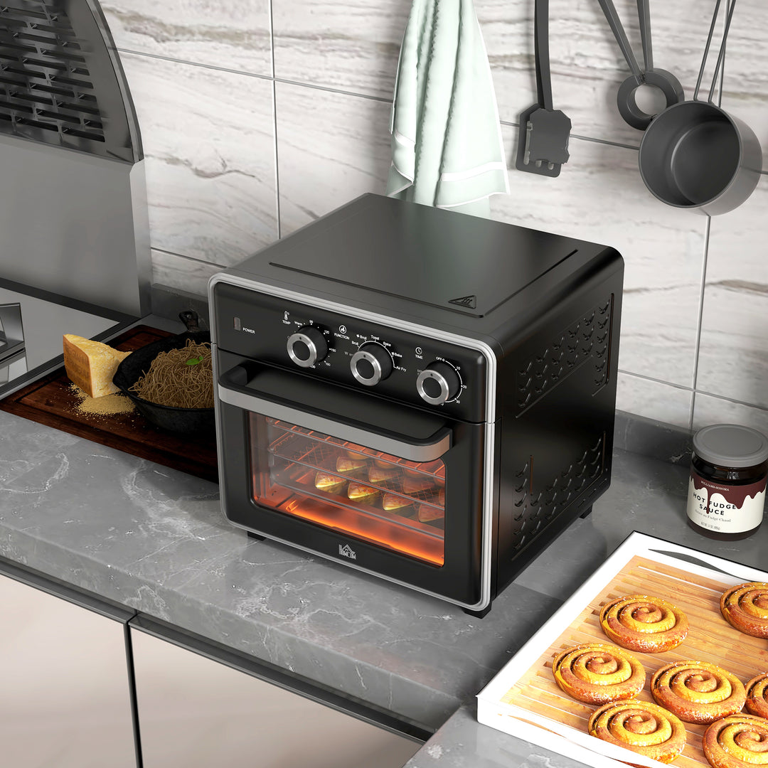 20L 90-230°C Mini Convection Oven, with Air Fry Function - Black - view 2