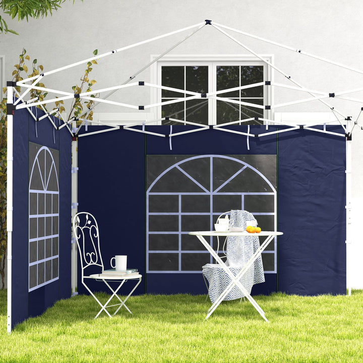Set of Two 195 x 295cm Replacement Gazebo Side Walls - Blue