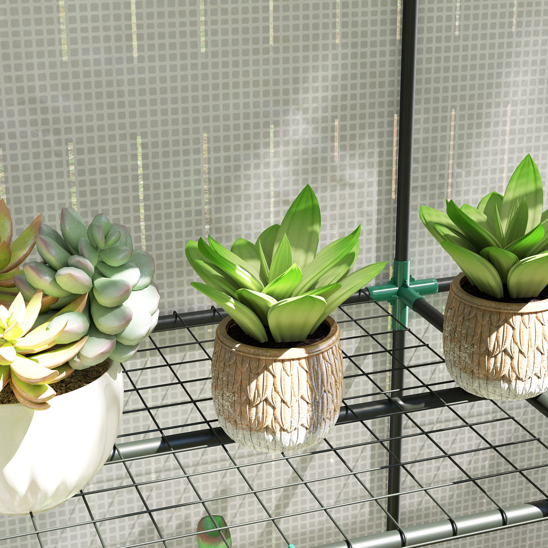 Three-Tier Mini Greenhouse - White