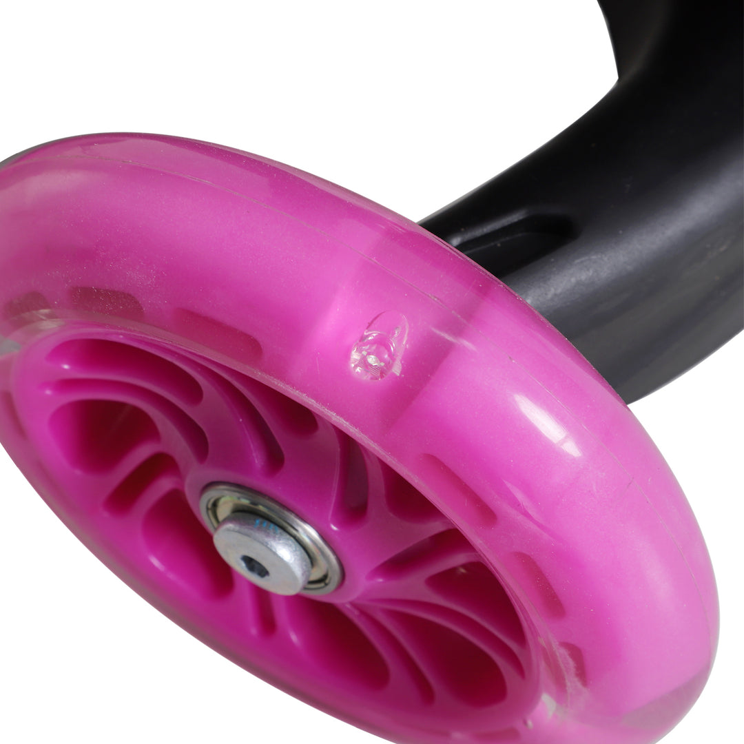 Adjustable Kids Toddler Scooter, with Removable Seat, Back Handle, Pink