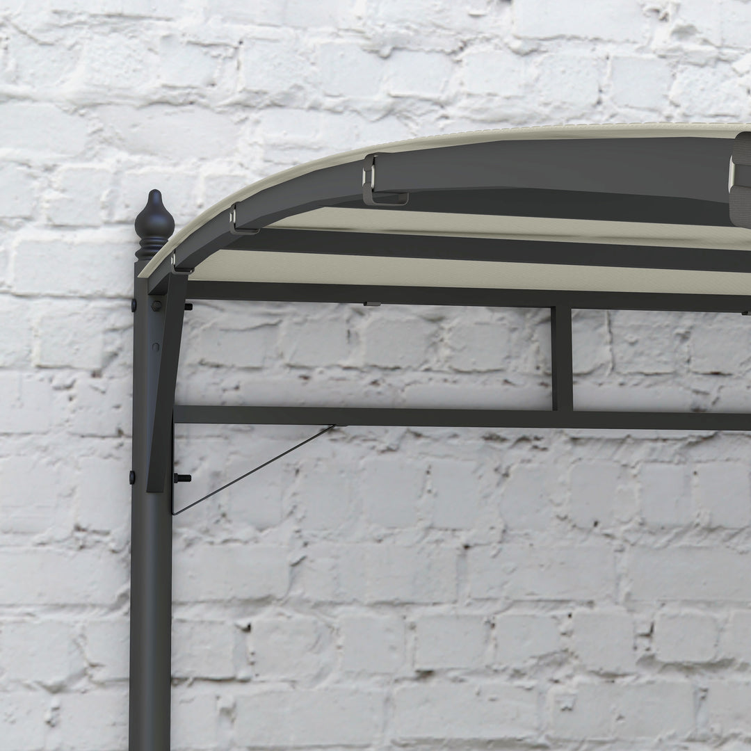 3 x 4m Metal Frame Pergola - Cream