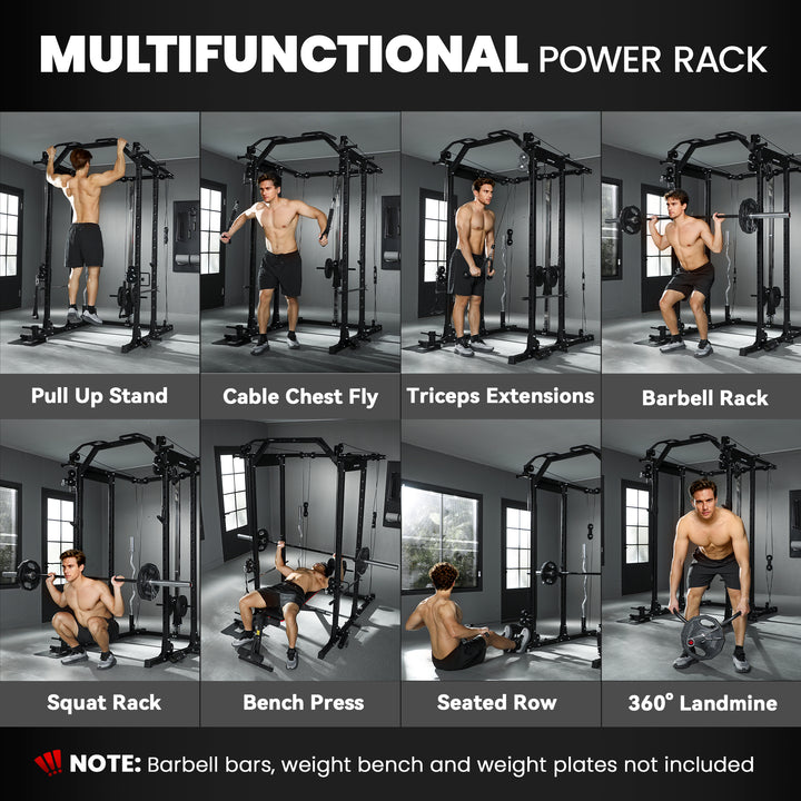 Lat Pull-Down Home Gym Machine with Cable Crossover for Home Strength Training