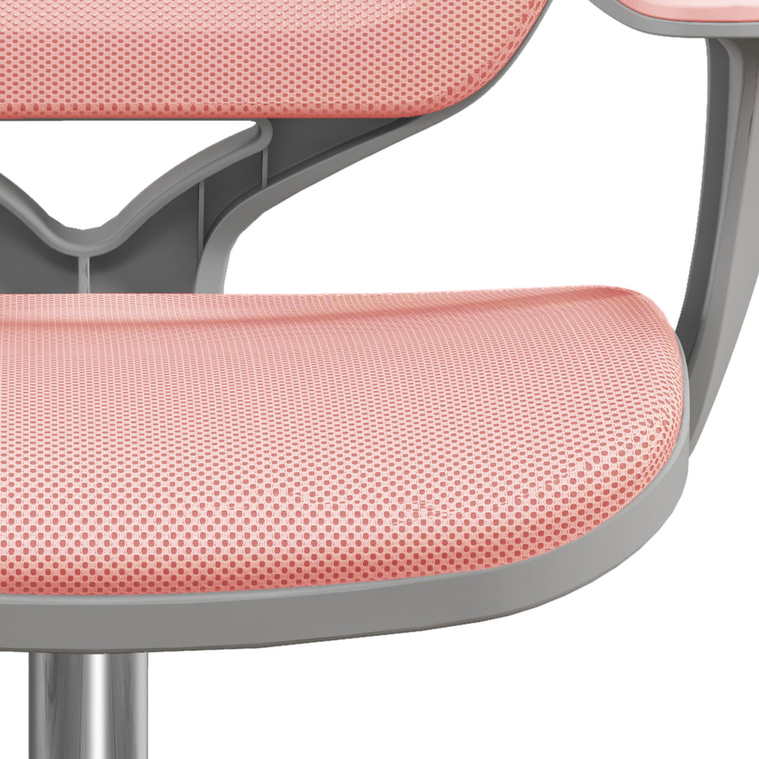 44-56cm Mesh Back Office Chair - Pink
