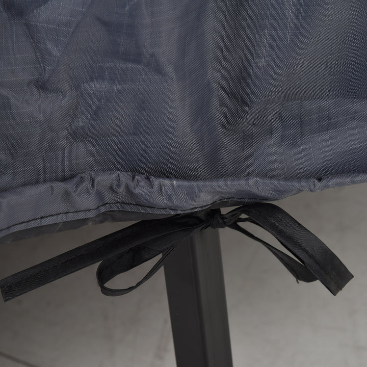 MCL Garden Furniture Cover, Waterproof Windproof 420D Heavy Duty Oxford Fabric    Rattan Furniture Cover, Rectangular Outdoor Table Chair Set Cover, 235 x 135 x 94cm