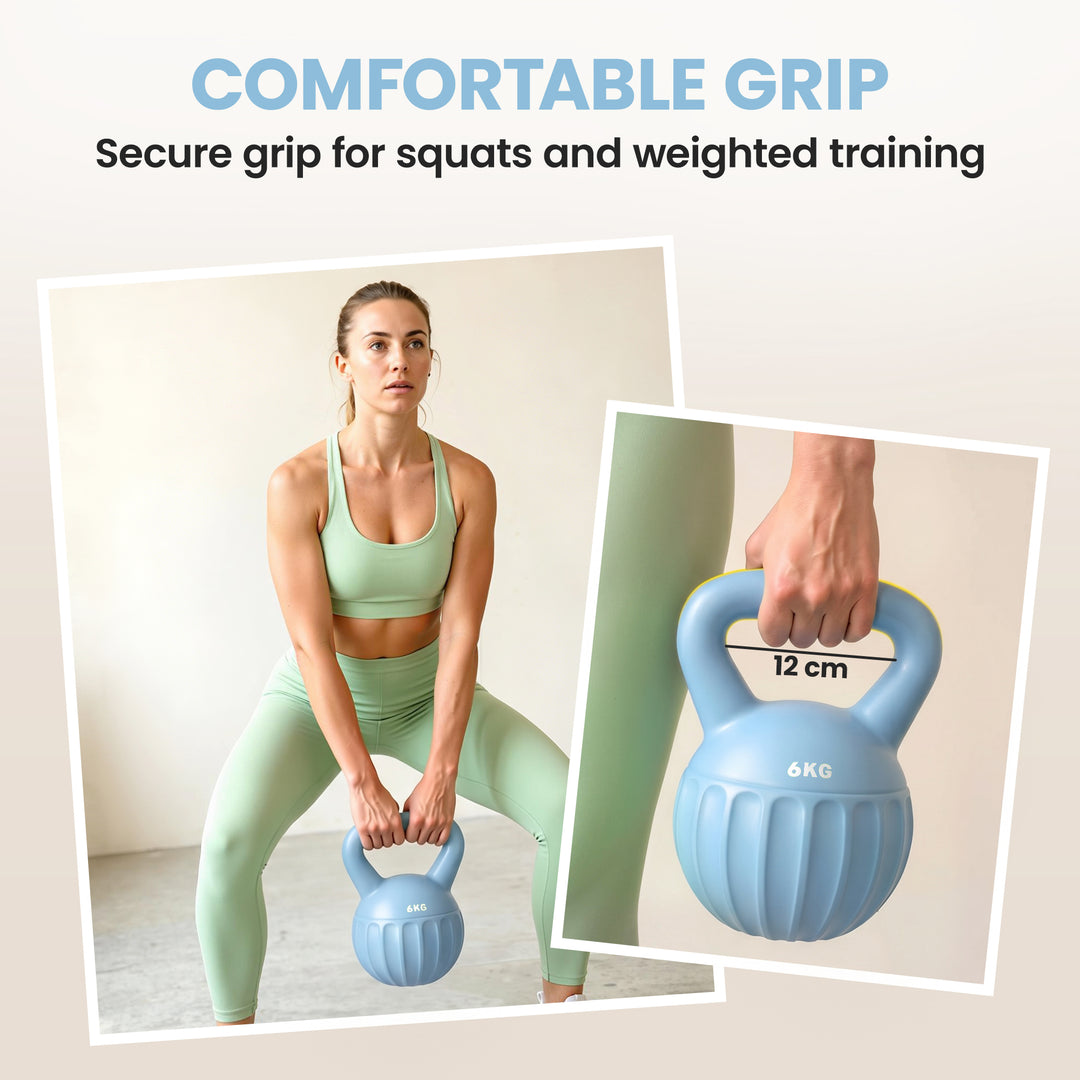 Kettlebell for Strength Training Kettle Bell with Non-Slip Handle 6 kg
