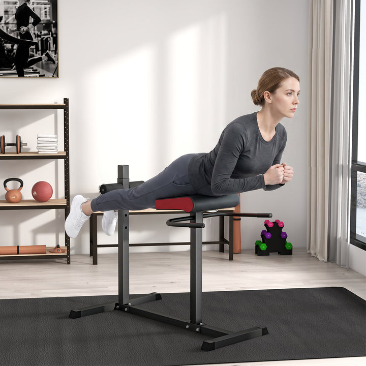 Back Extension Roman Chair, Hyperextension Bench with Adjustable Leg R