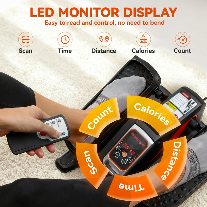 Under Desk Elliptical Machine for Home, Electric Elliptical Machine wi