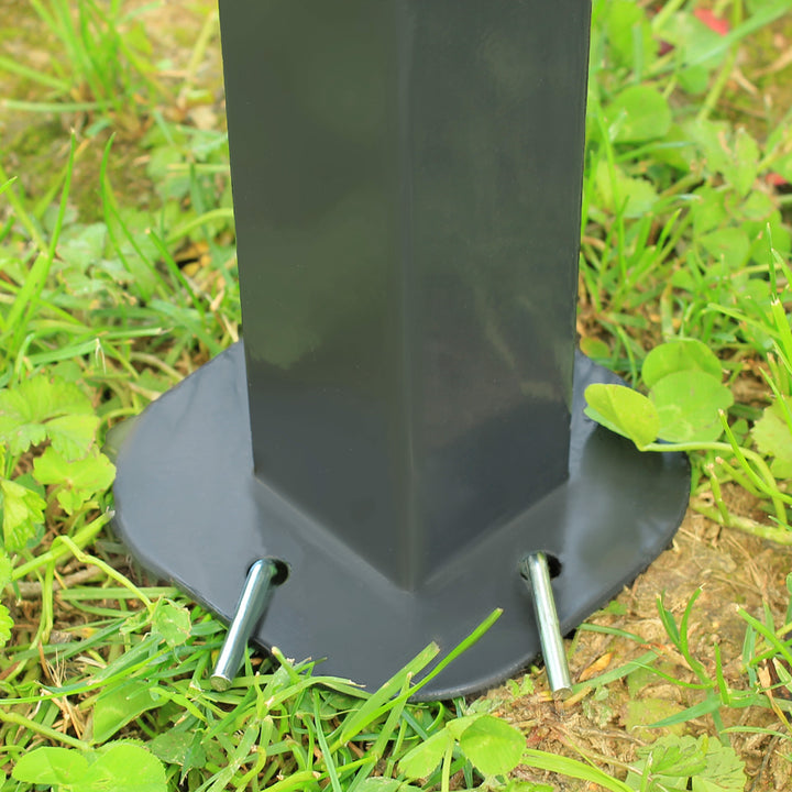 MCL 4x3m Gazebo with Curtains, Double Roof Outdoor Shelter for Garden, Solid Steel Frame, Perfect for Lawn & Deck, Beige