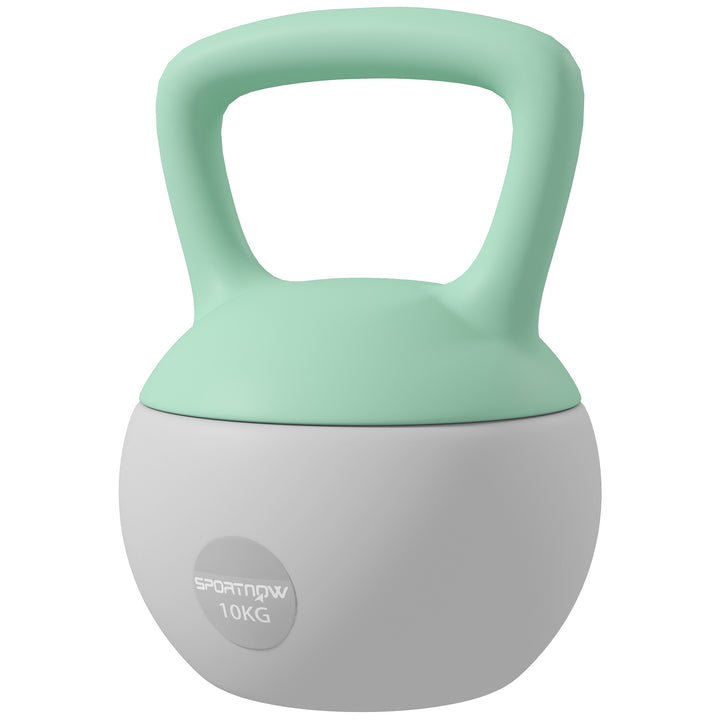 SPORTNOW 10KG Kettlebell, Soft Kettle Bell with Non-Slip Handle for Home Gym Weight Lifting and Strength Training | Aosom UK