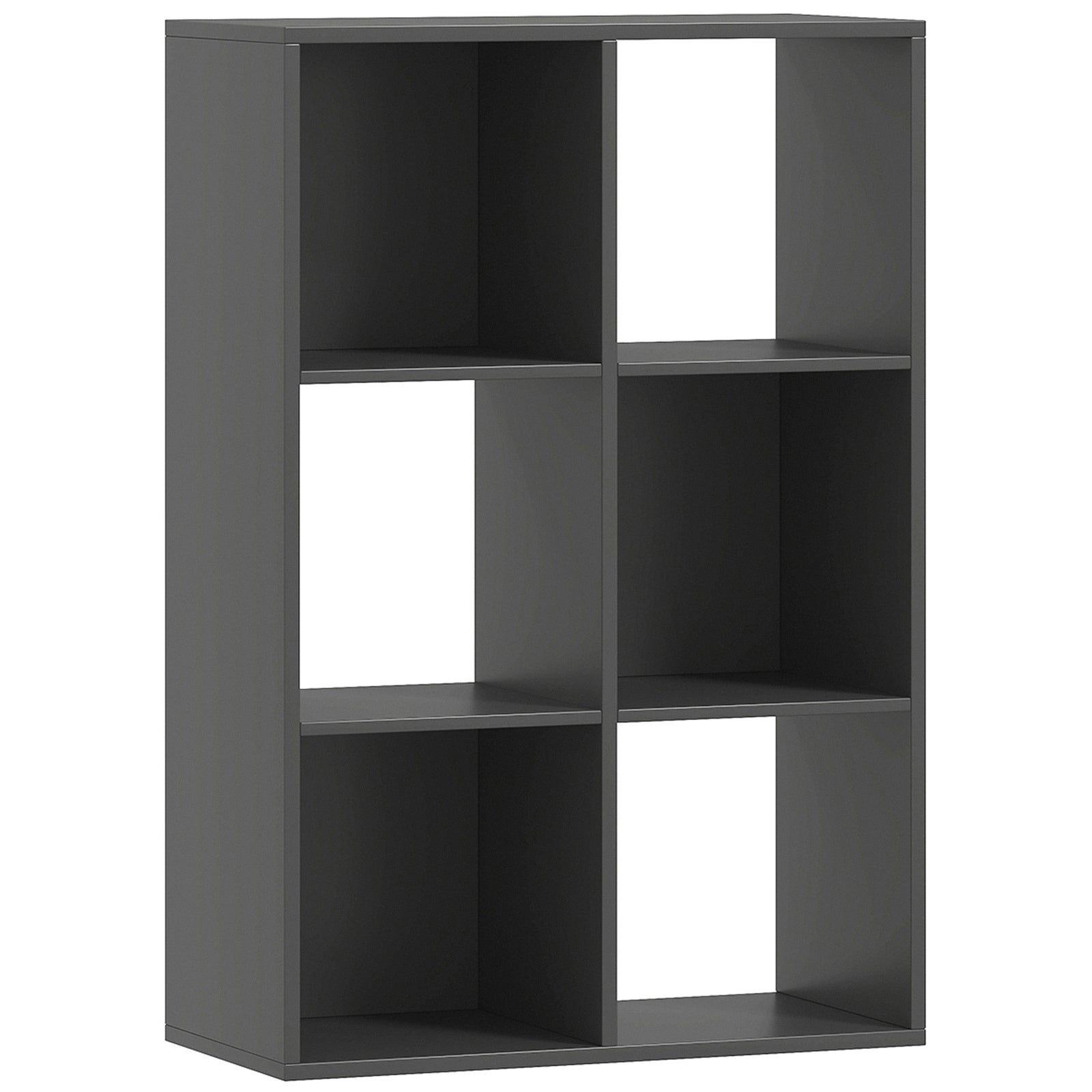 6-Cube Bookshelf - Black