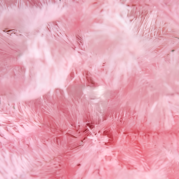 4FT Artificial Christmas Tree Holiday Xmas Holiday Tree Decoration with Automatic Open for Home Party, Pink