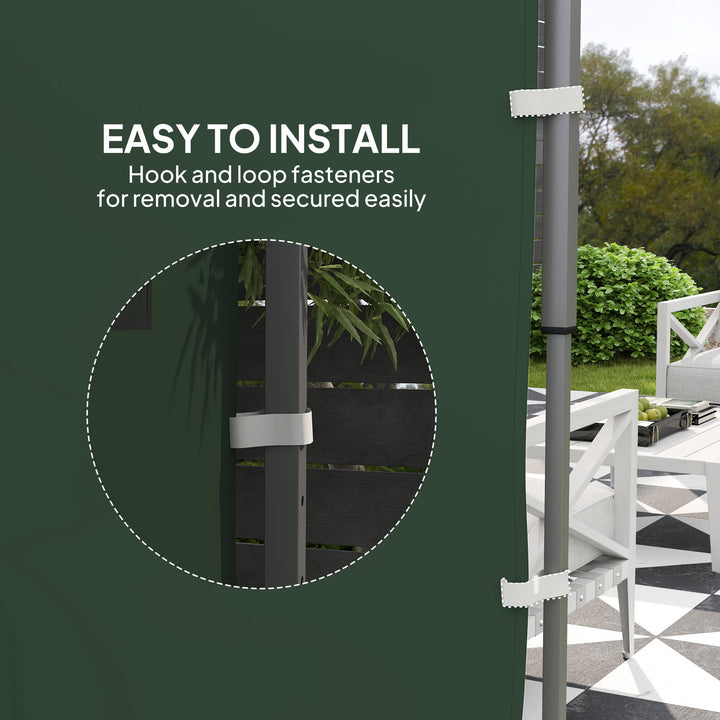 195 x 295cm Replacement Gazebo Sidewall - Green