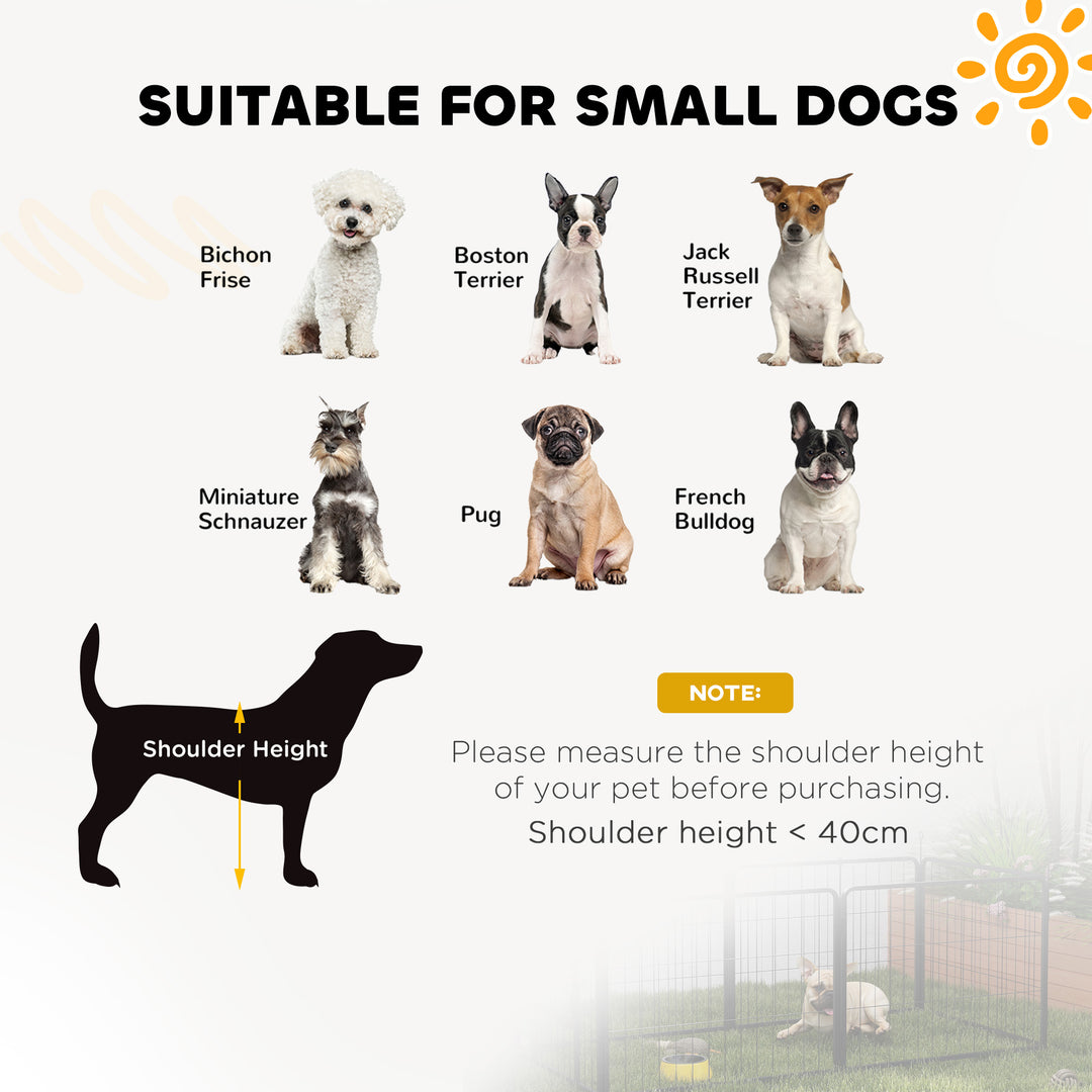 2 Piece Dog Pen Expansion Pack for 60cm High Pet Playpen with 3 Stakes, for Small Dogs