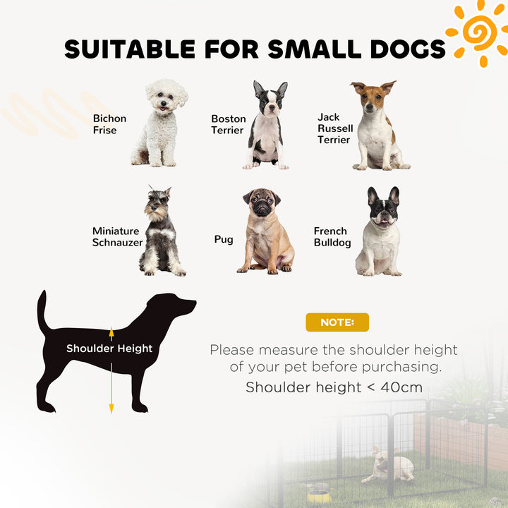 2 Piece Dog Pen Expansion Pack for 60cm High Pet Playpen with 3 Stakes, for Small Dogs