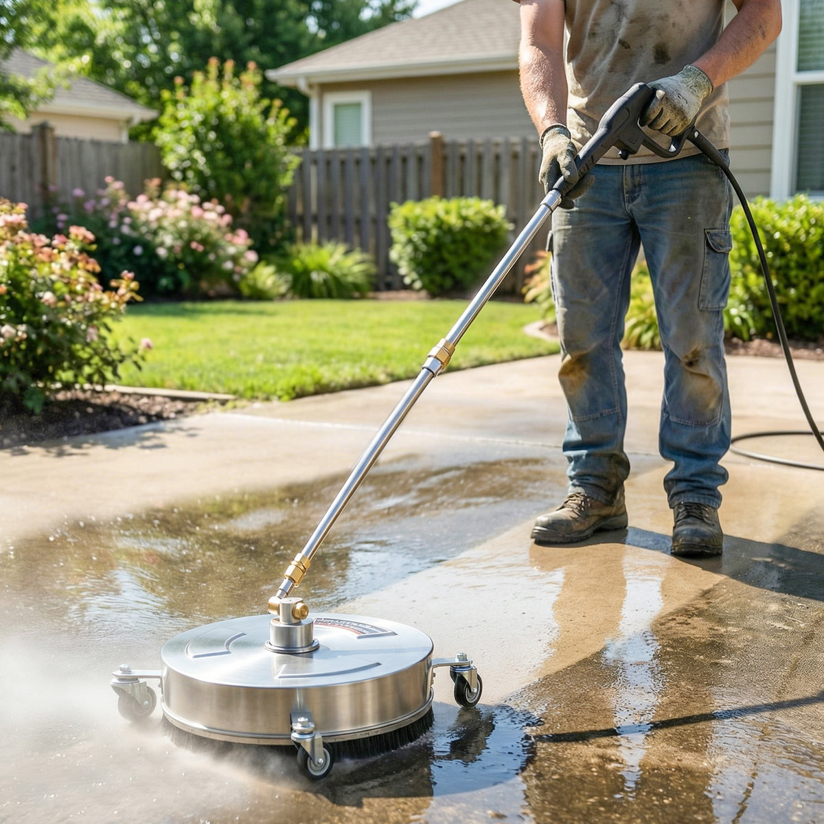 Pressure Washer Surface Cleaner 3600 PSI Power Washer Rotary Surface C