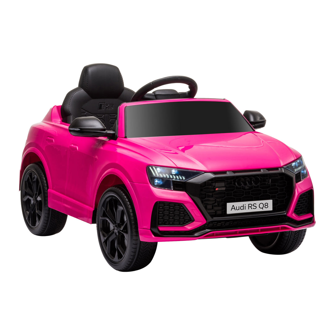 MCL Audi RS Q8 6V Kids Electric Ride On Car Toy w/ Remote USB MP3 Bluetooth Pink
