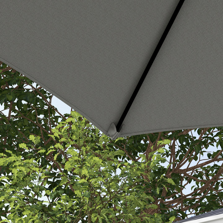 2.5m Rotating Cantilever Parasol - Light Grey