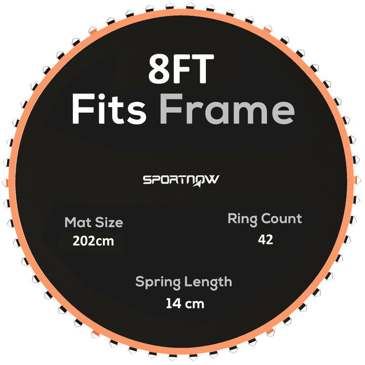 Trampoline Replacement Mat with Spring Pull Tool, 42 V-Hooks, for 8ft 