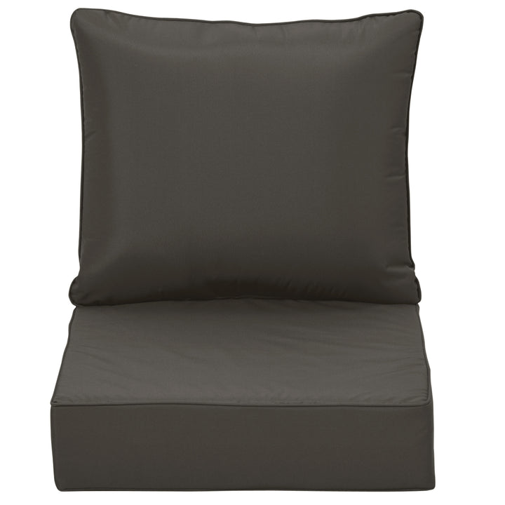 Outdoor Seat and Back Cushion Set Patio Deep Seating Chair Replacement Cushion