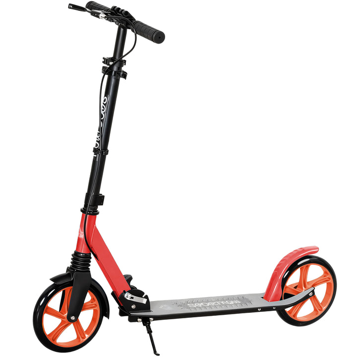 One-click Folding Kick Scooter for 14+ w/ Adjustable Handlebar, Push S