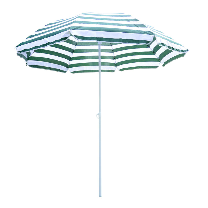 Outsunny Large 1.8m Patio Garden Beach Sun Crank Umbrella Sunshade Folding Tilt Crank Parasol New | Aosom UK