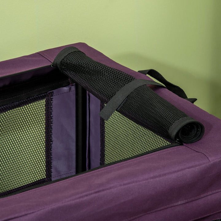 69cm Pet Carrier, with Cushion, for Miniature and Small Dogs - Purple