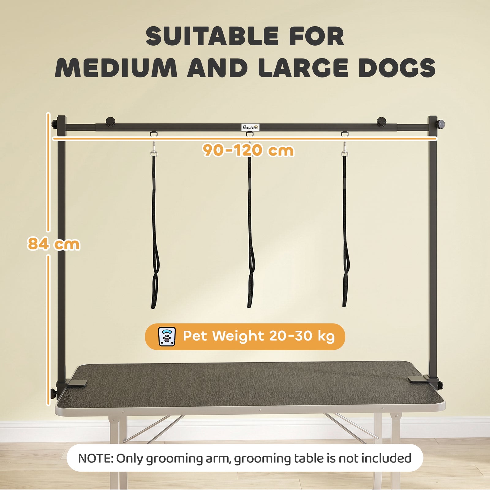 Dog Grooming Arm Adjustable H-Shape Dog Grooming Table Arm with Clamp 