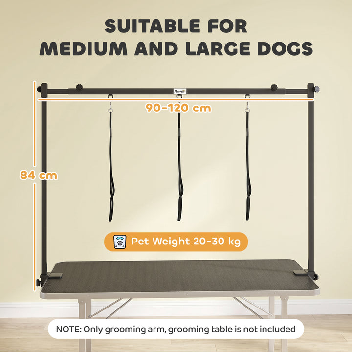 Dog Grooming Arm Adjustable H-Shape Dog Grooming Table Arm with Clamp 