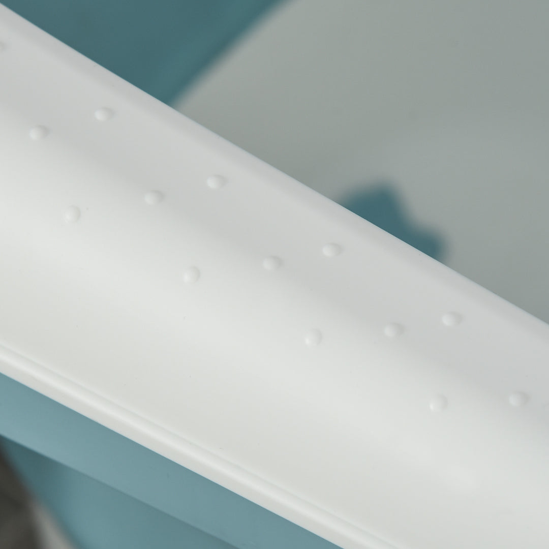 MCL Foldable Bathtub Kids Bath Tub with Lid Large Freestanding Bathtubs Home Sauna for Toddler Children Teenage 1 - 12 Years