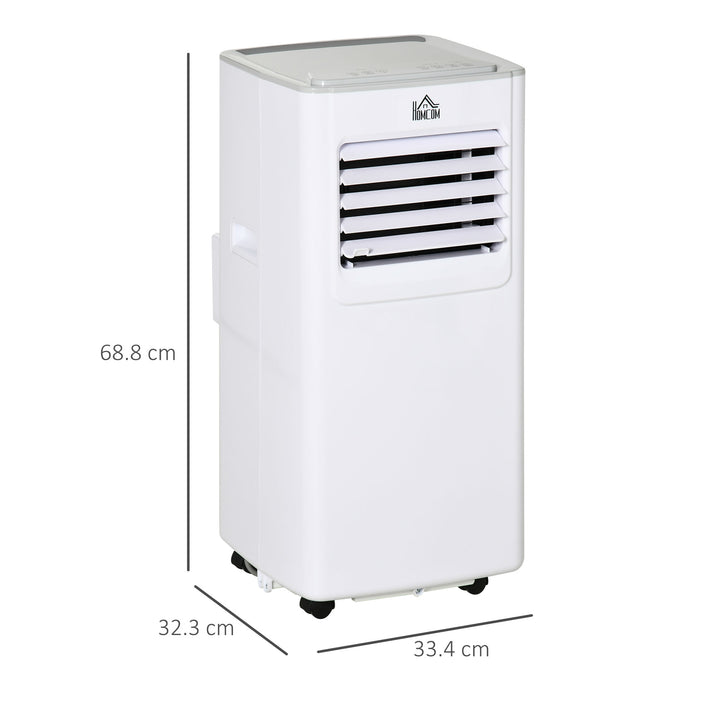 7000 BTU Air Conditioning Unit, 3-in-1 Portable Air Conditioner, Dehumidifier, Cooling Fan with 2 Speeds, 24H Timer, Remote Control, LED Display, Window Venting Kit, 15m²