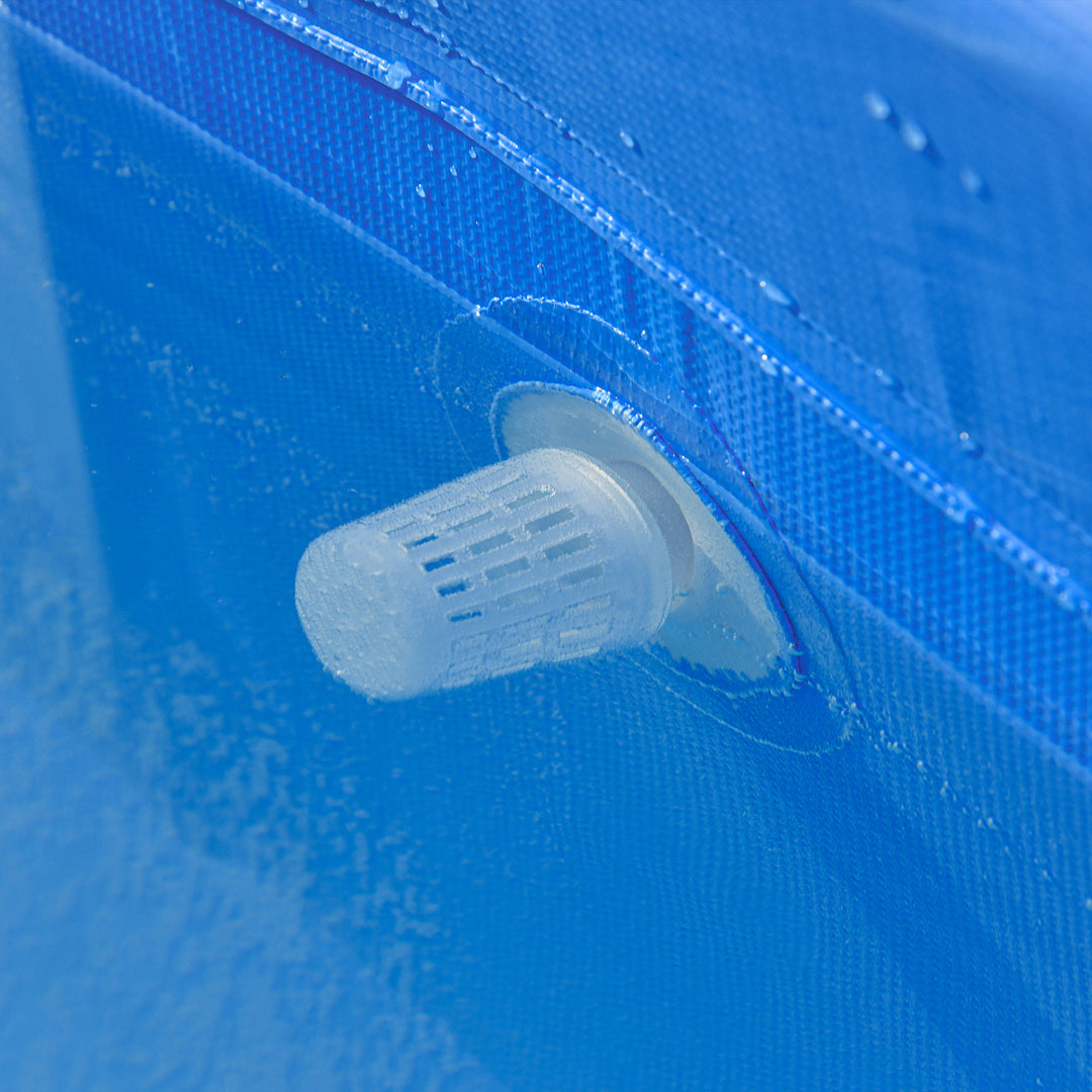 MCL Steel Frame Pool with Filter Pump, Filter Cartridge, Reinforced Sidewalls Rust Resistant Above Ground Swimming Pool 292 x 190 x 75cm, Blue