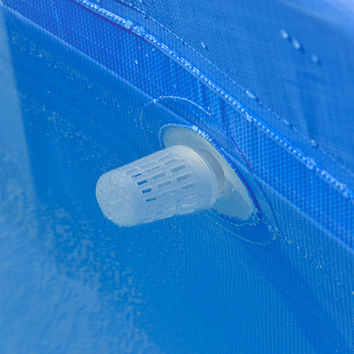 MCL Steel Frame Pool with Filter Pump, Filter Cartridge, Reinforced Sidewalls Rust Resistant Above Ground Swimming Pool 292 x 190 x 75cm, Blue