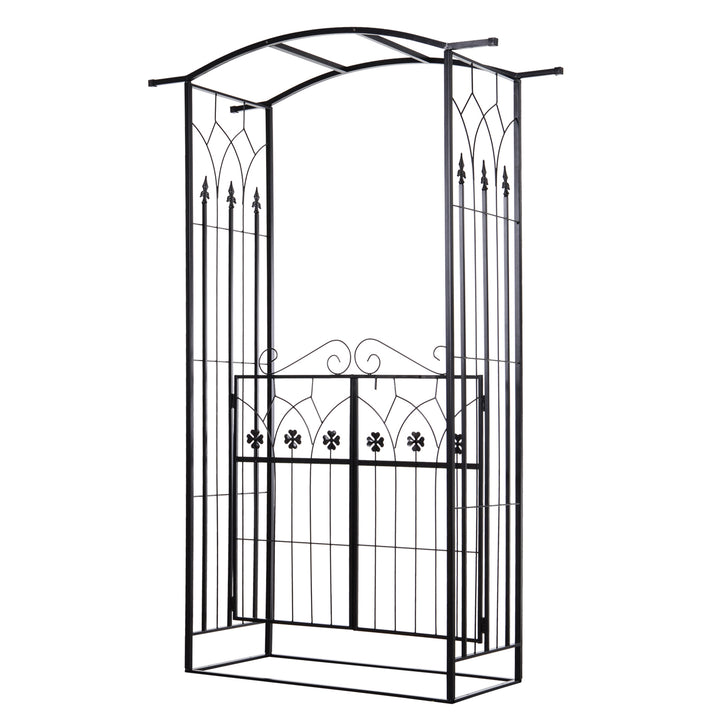 Garden Outdoor Entrance Arch with Door Outdoor Patio Decoration for Ro
