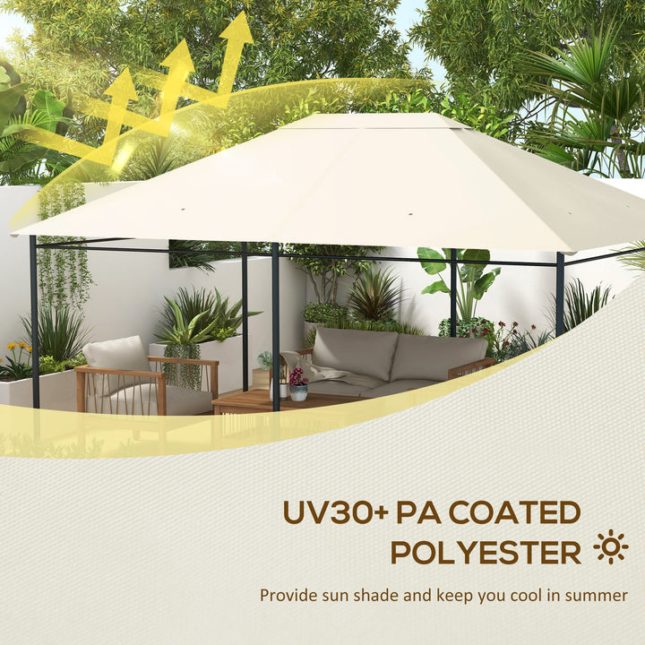 3 x 4m Gazebo Canopy Replacement Cover, Gazebo Roof Replacement (TOP C