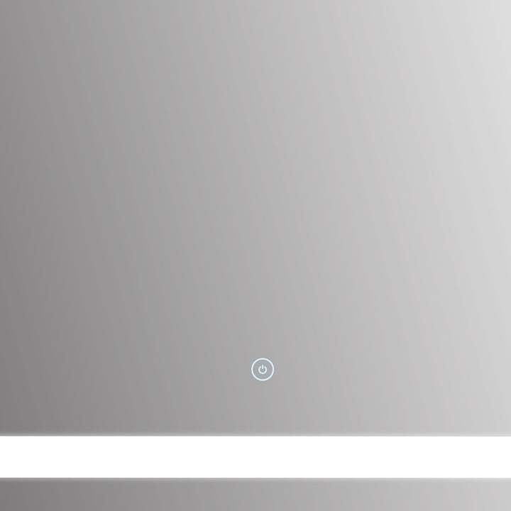 MCL 80x60cm LED Bathroom Mirror Wall Mounted Vanity Light Illuminated w/ Touch Switch Accessories Home Furnishings