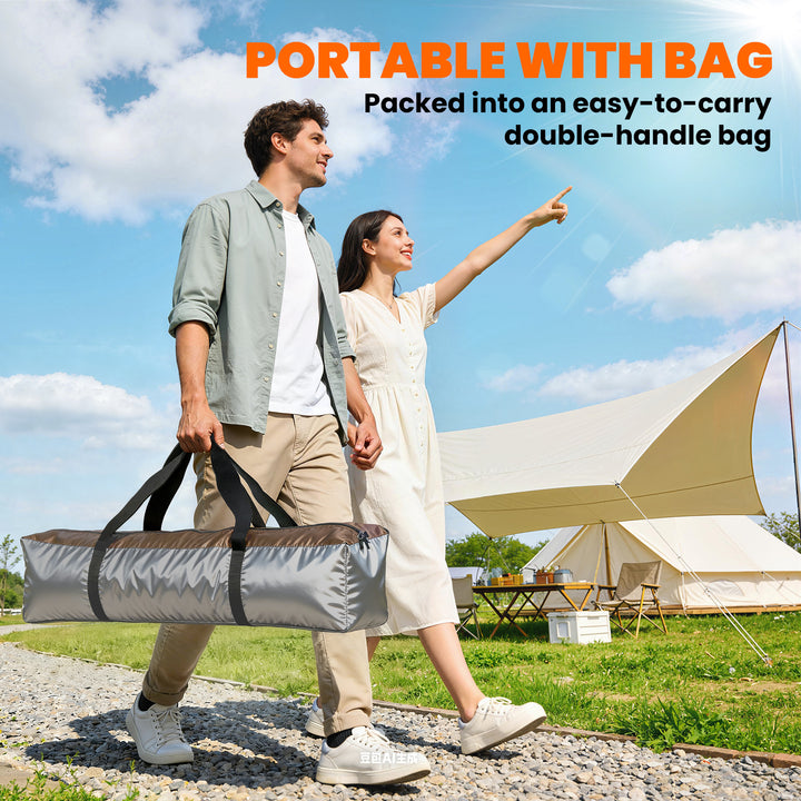 Double Layer Instant Pop Up Tent with Rainfly, Portable Camping Shelte