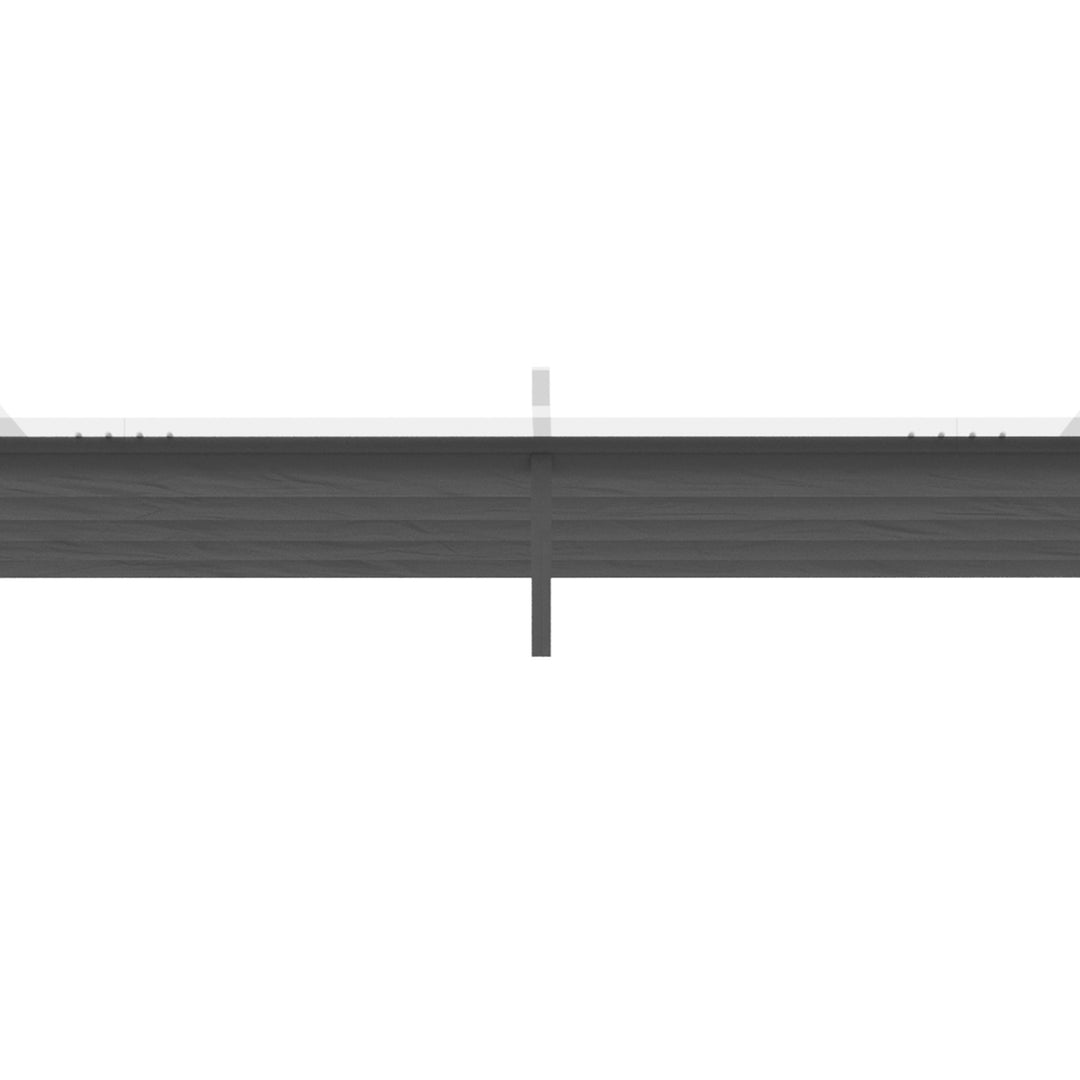 Retractable Pergola Shade Cover, Replacement Canopy for 4 x 3 (m) Pergola, Retractable Roof, Dark Grey