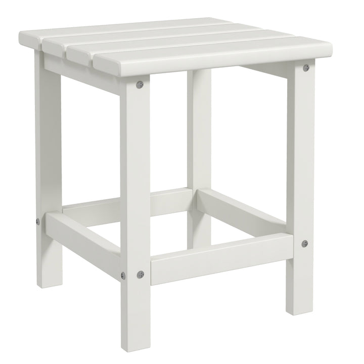 Square Coffee Table, HDPE Tabletop and Frame for Porch, Garden, Side T