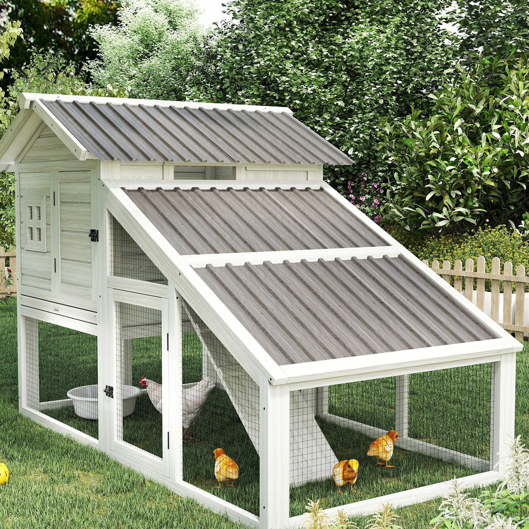 Set of 12 Corrugated Steel Roof Sheet Panels - Grey Wood Effect