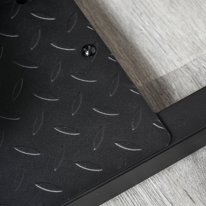 MCL Squat Machine with Push Up Stand, Padded Hip Thrust Bench with Adjustable Cushion for Home Gym Work Out, Black