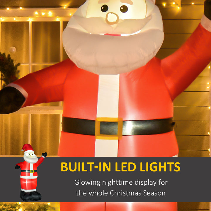 8ft Inflatable Christmas Santa Claus Xmas Decoration with LED Holiday Air Blown Yard Outdoor Décor