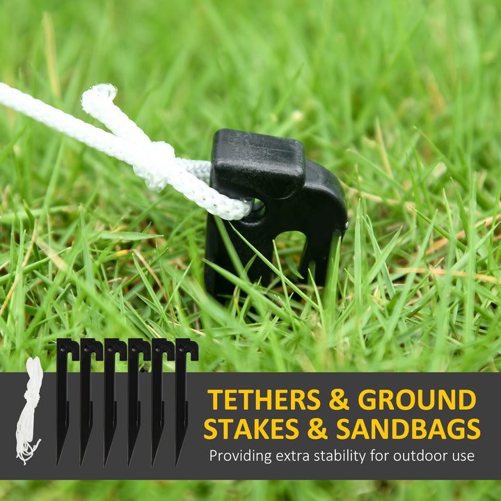 7.5ft Christmas Inflatable Gingerbread Man with Candy Cane and LED Lights, Blow-Up Outdoor LED Garden Display for Lawn, Party