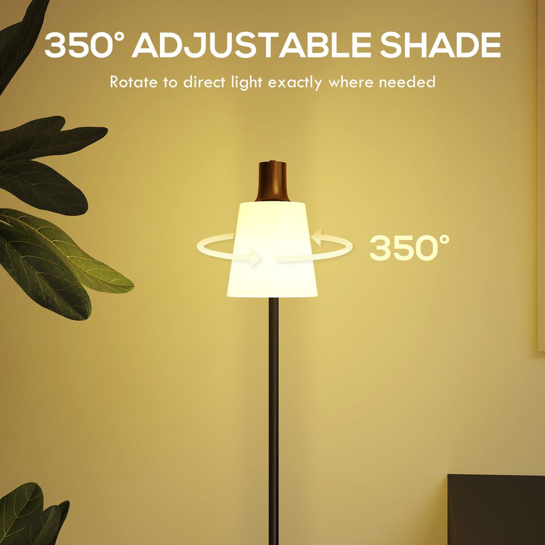 Floor Lamp with 350° Rotatable Head, Modern Standing Lamp with 3000K/4000K/6500K Colour Temperatures for Living Room Bedroom Office