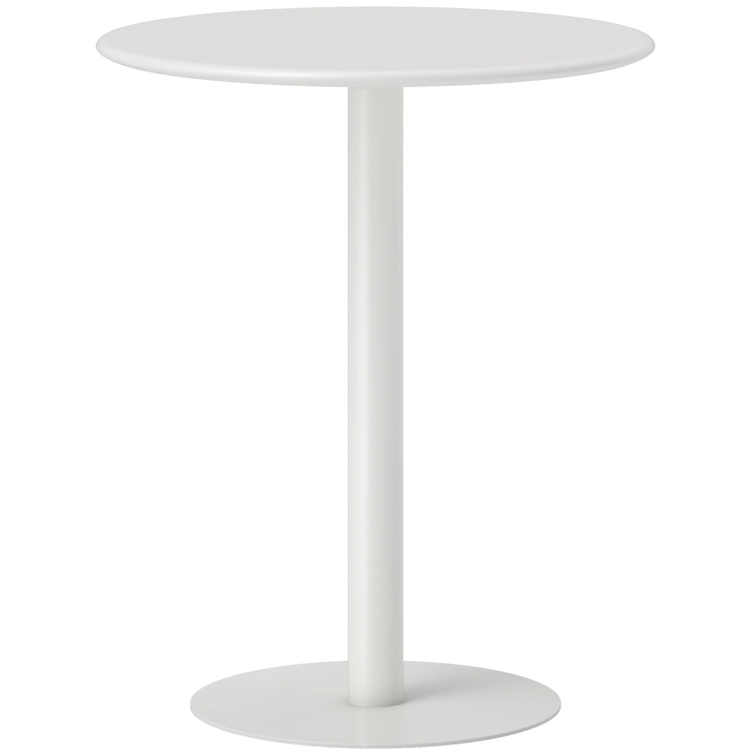 Dining Table, Round Kitchen Table with Steel Base for Living Room, Dining Room, 60 x 60 x 72cm