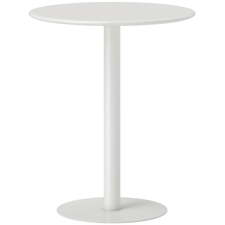 Dining Table, Round Kitchen Table with Steel Base for Living Room, Dining Room, 60 x 60 x 72cm